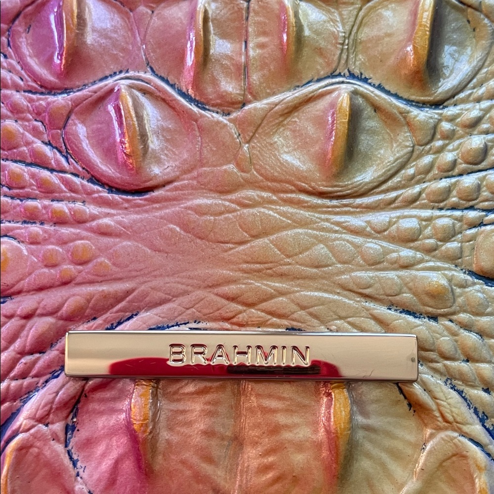 Brahmin Multicolor Crocodile Embossed Crossbody Bag - Picture 2 of 9